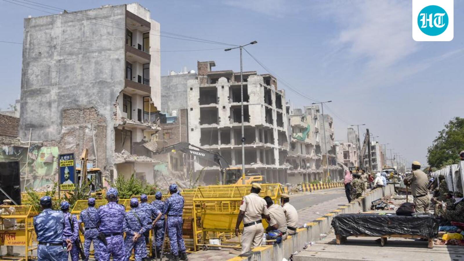 Encroachments cleared in Delhi’s Shalimar Bagh to improve emergency access