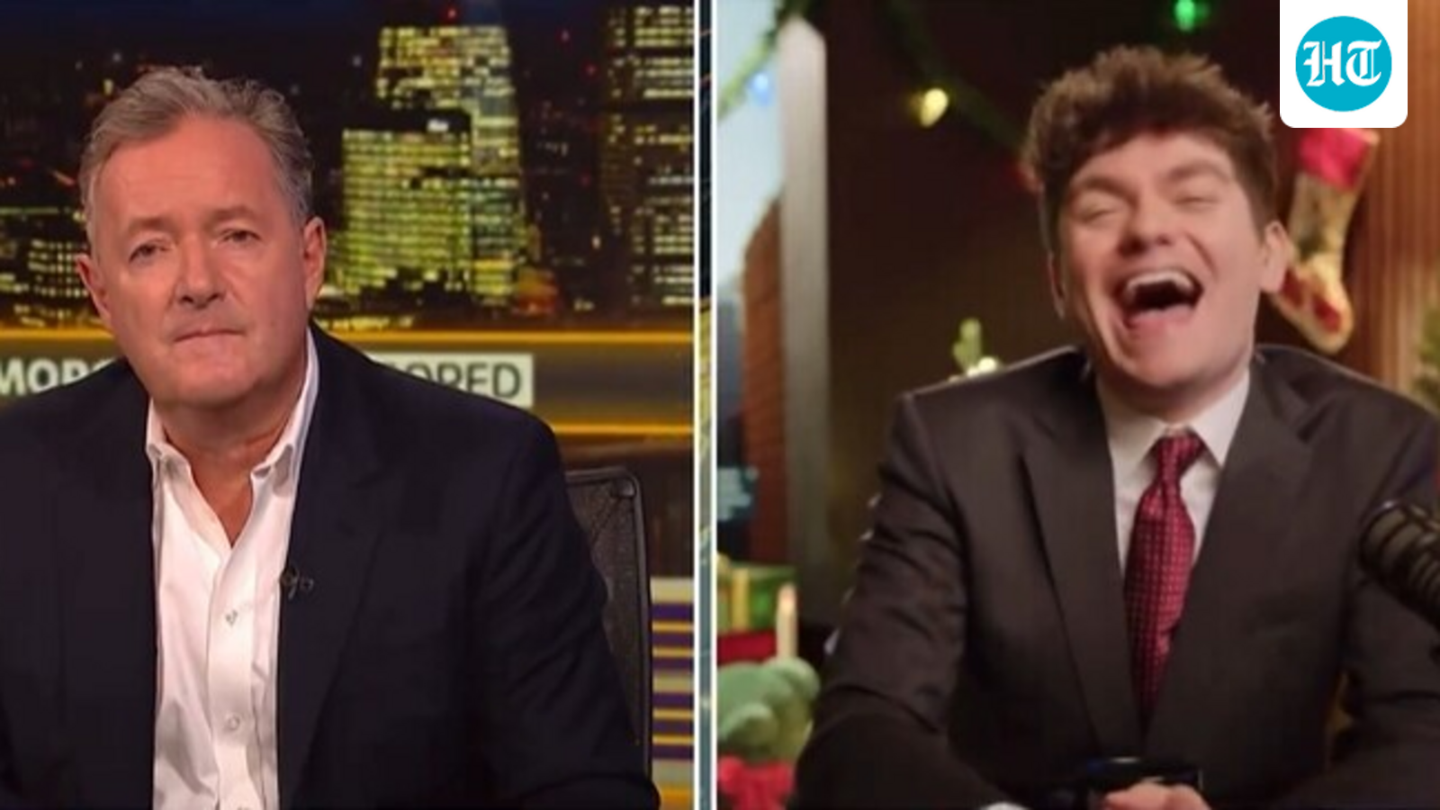 Nick Fuentes laughs as Piers Morgan calls him out for using racist slur against Usha Vance