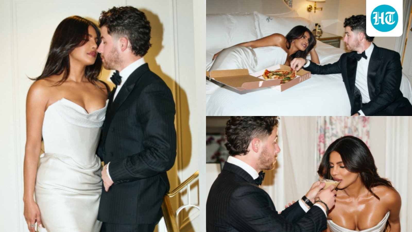 Priyanka Chopra can't take her eyes off Nick Jonas as he feeds her pizza in bed; fans say ‘they are made for each other’