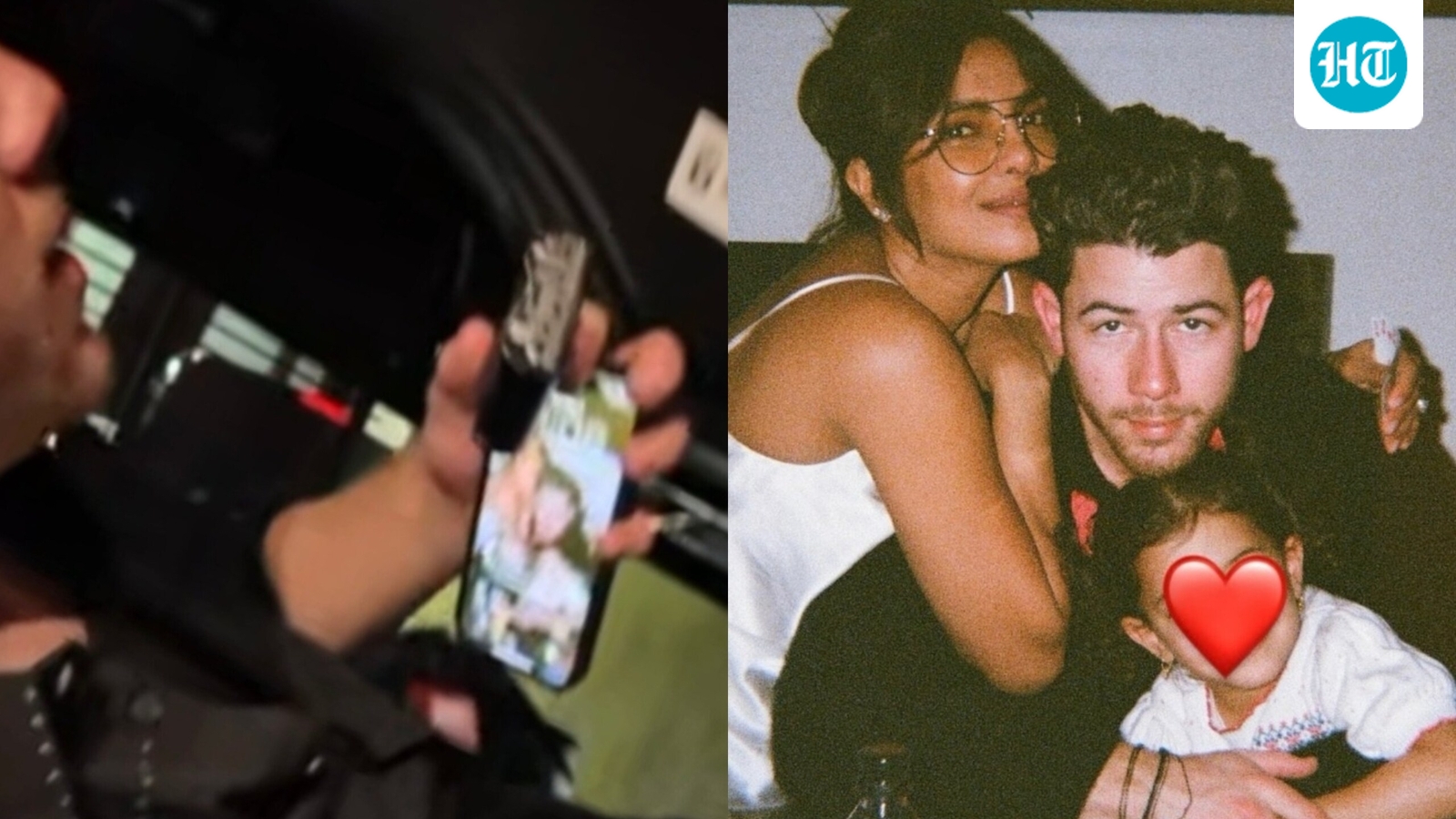 Nick Jonas’ phone wallpaper featuring wife Priyanka Chopra and daughter Malti melts hearts online. See pic