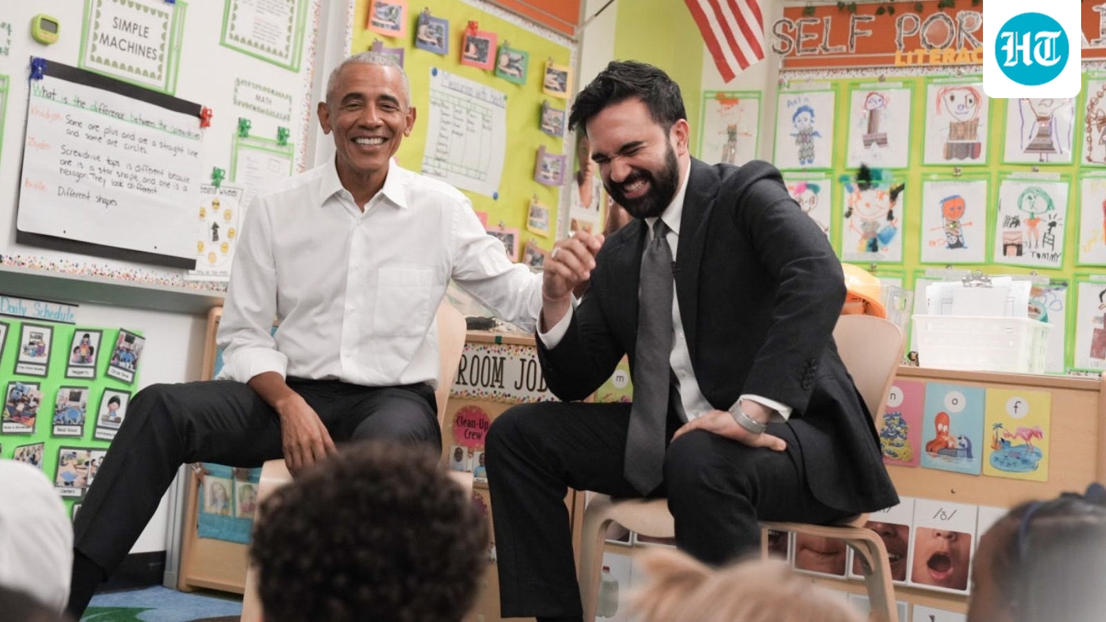 Obama and Mamdani sing ‘Wheels on the Bus’ with kids at Bronx childcare center | Watch video
