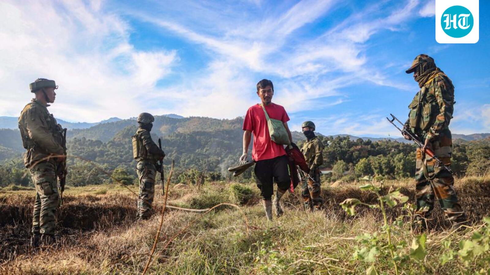 Manipur: Commandos, Assam Rifles soldiers destroy rebel Kuki outfit's jungle hideout: Watch