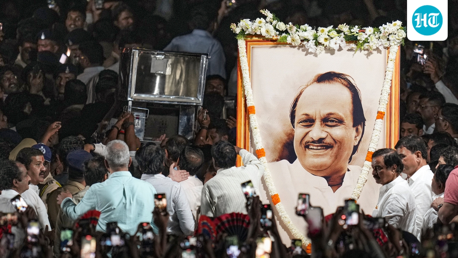 Ajit Pawar plane crash live updates: Mortal remains brought to residence; Sharad Pawar reaches home to attend funeral