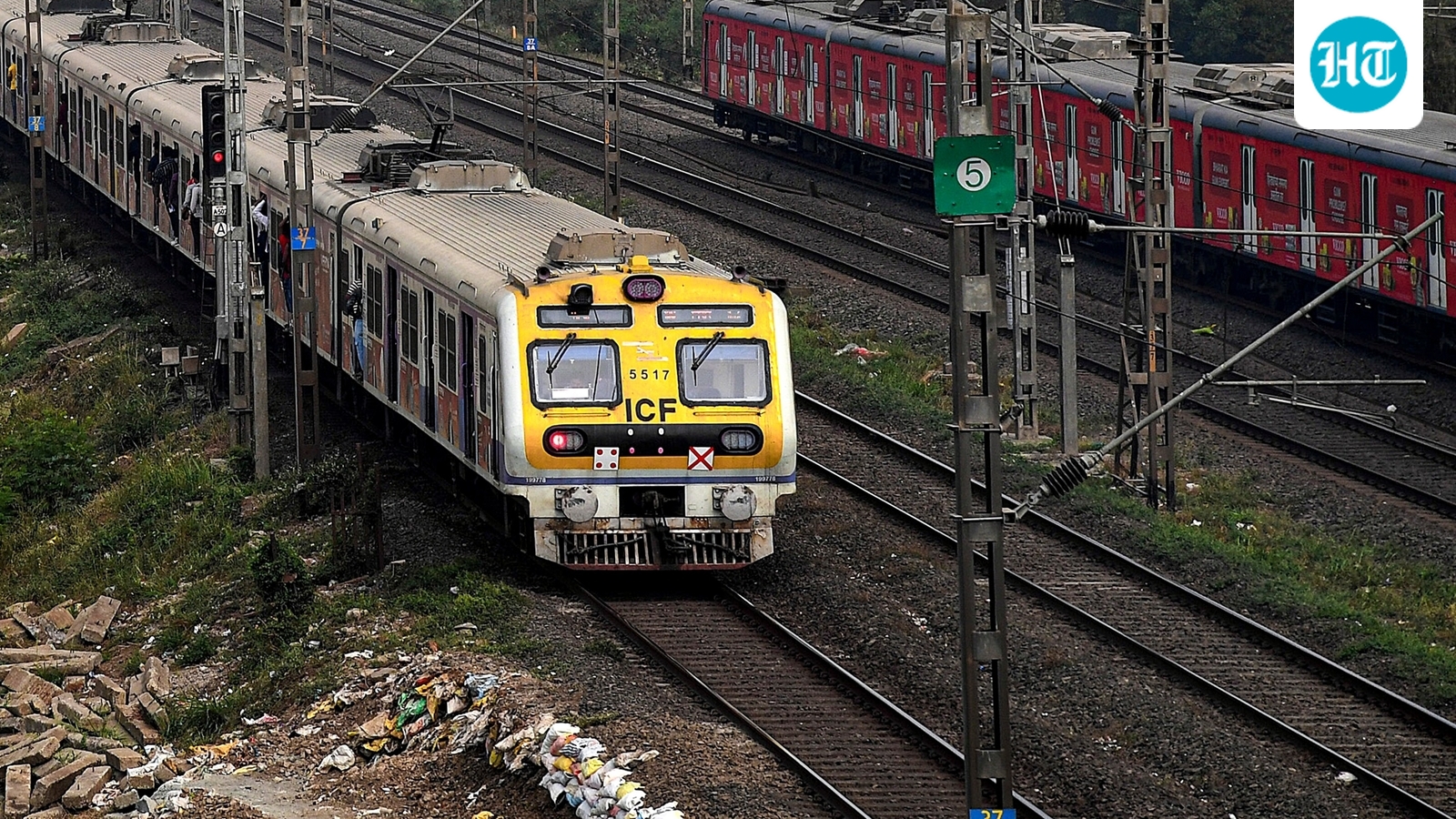 Mumbai local train status today: Check latest schedule amid heavy rains, IMD's orange alert