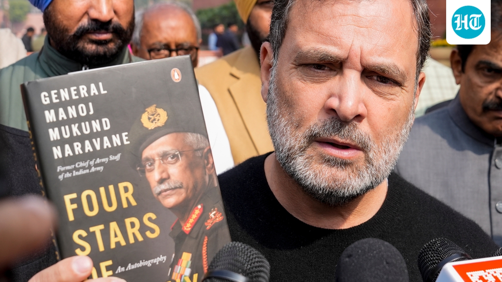‘Here’s what Gen Naravane wrote on PM’: Rahul flashes copy of ex-army chief’s book that ‘govt said doesn’t exist'