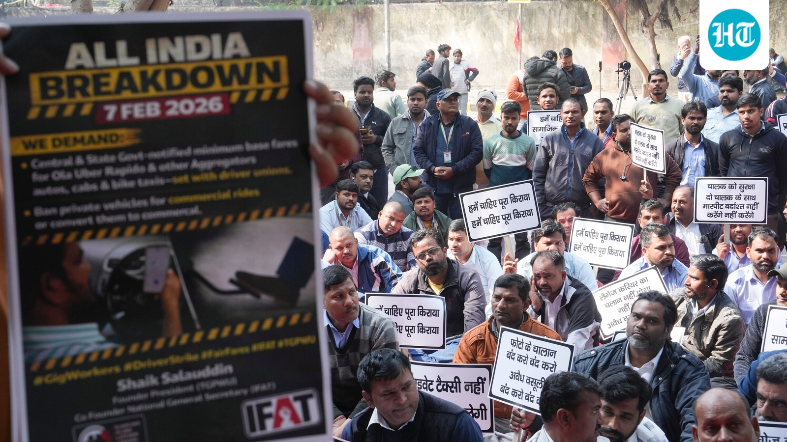 Ola Uber strike live updates: Drivers threaten wider agitation, cab services hit amid ‘All India Breakdown’ call