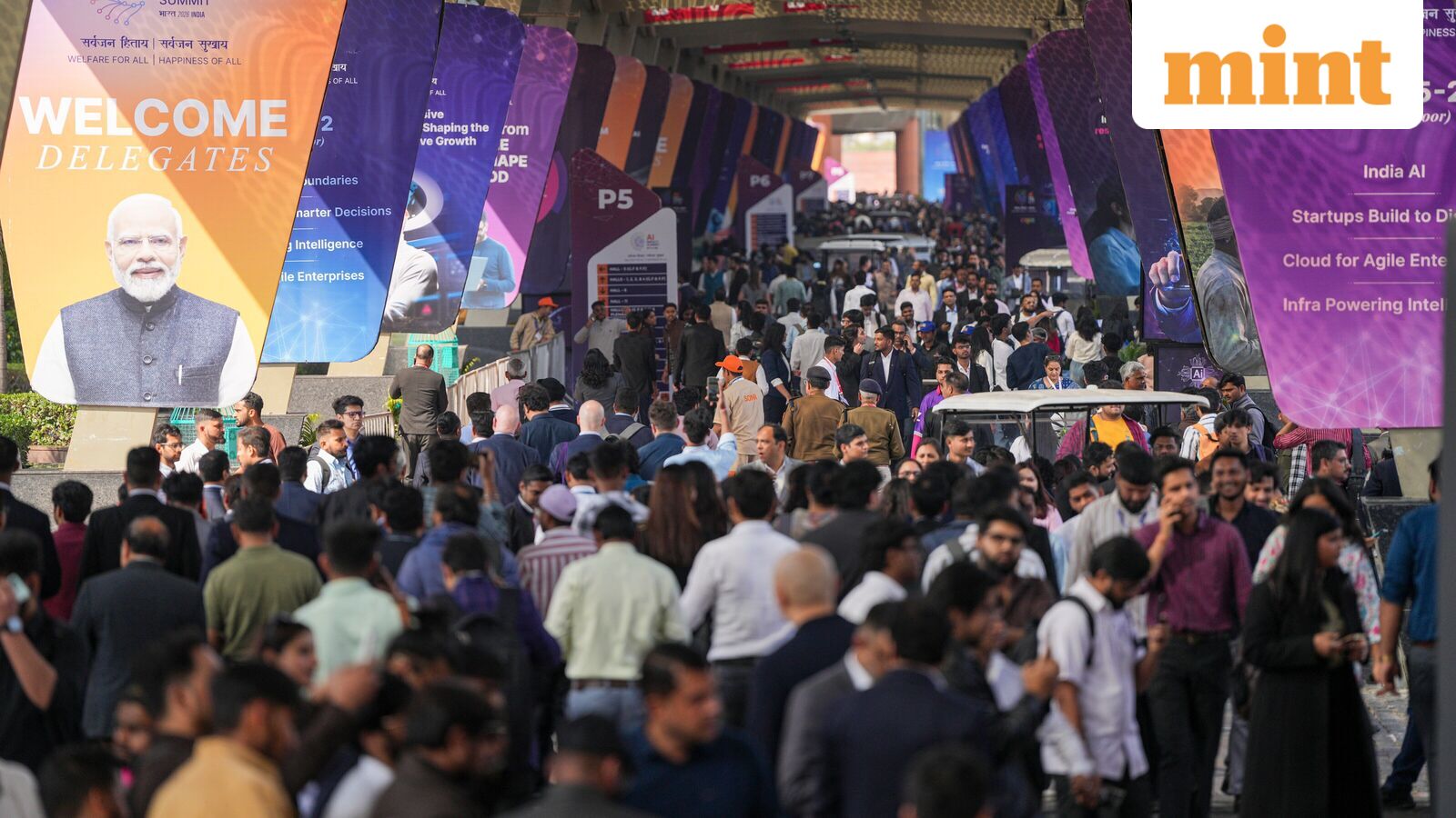 AI Impact Summit 2026 LIVE: Chaos ensues at Bharat Mandapam as overcrowding, network issues mar Day 1