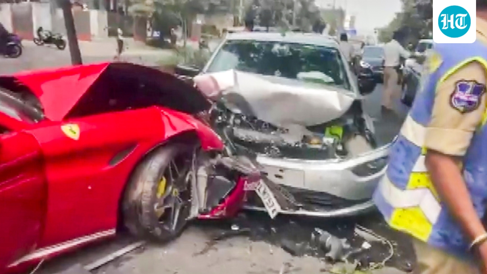 Why did Ferrari crash into oncoming cars in Hyderabad? Cop reveals likely cause