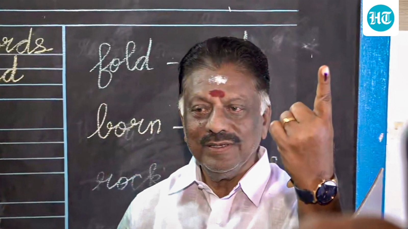 Three-time CM OPS switches Sides, seeks re-election from Bodinayakkanur with DMK