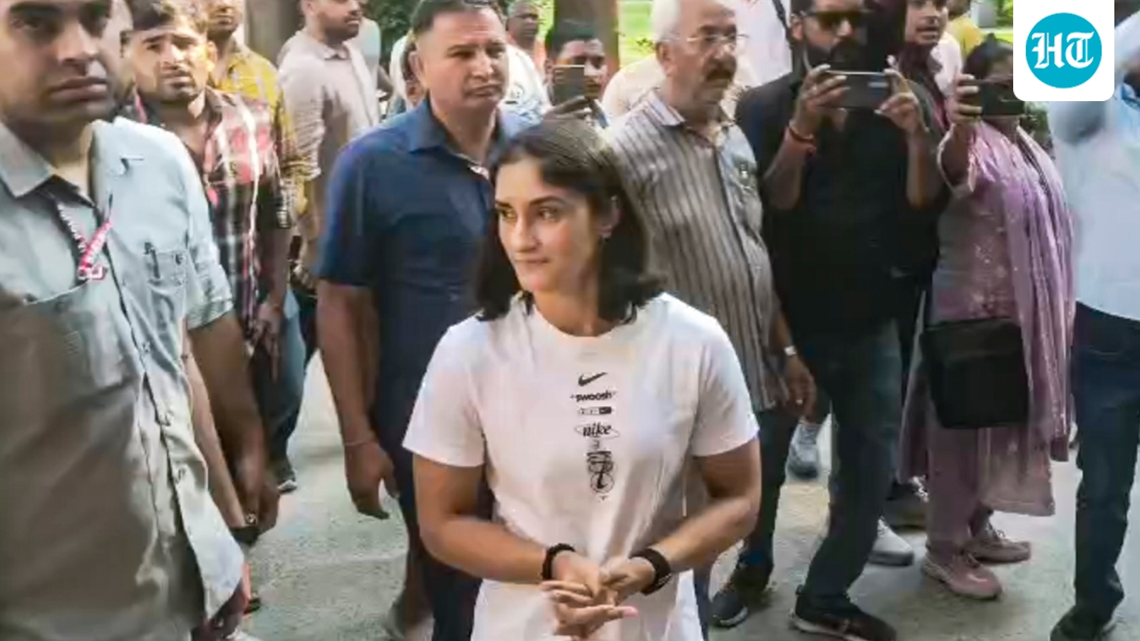 ‘Conspiracy against me’: Vinesh Phogat refuses to back down amid WFI ban drama, storms into competition venue