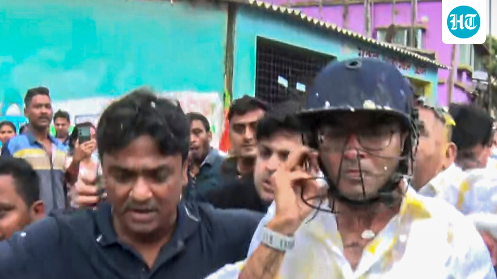 Eggs, stones, shoes hurled at Abhishek Banerjee as 'BJP workers' rough up TMC MP | WATCH