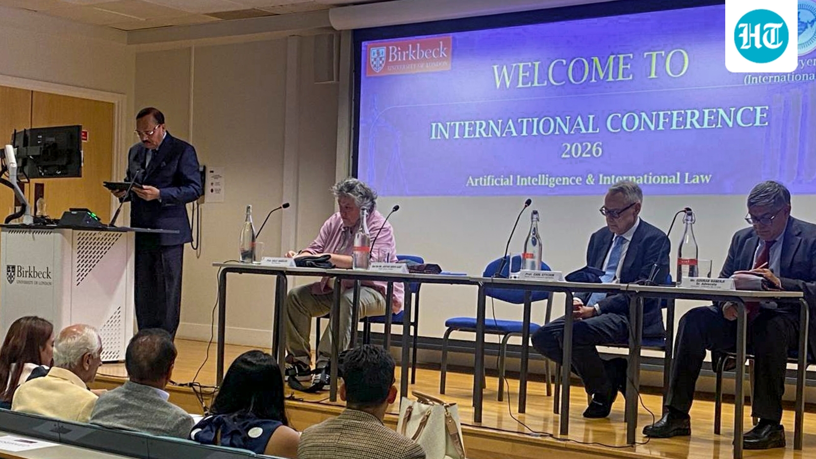 Tense exchange over ‘dissent’ question at CJI Surya Kant lecture event at London varsity; Cockroach Party flags videos