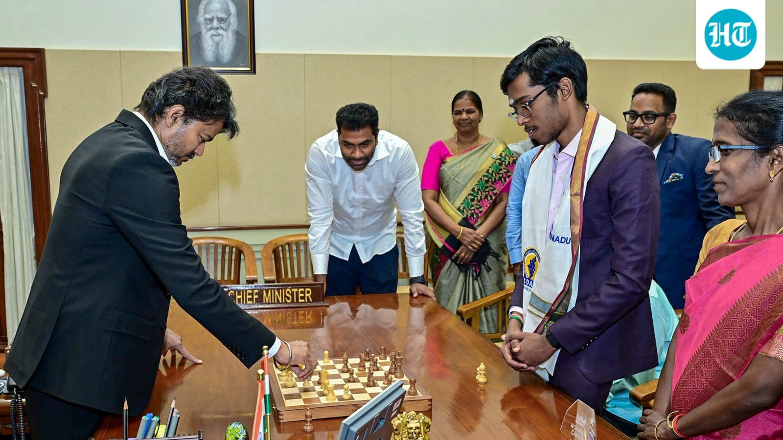 After massive poll win, a defeat for CM Vijay in Chennai — against a Grandmaster