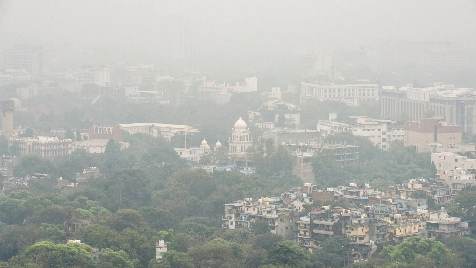 Hazy skies persist but Delhi AQI improves slightly, still ‘poor’; cloud seeding on hold