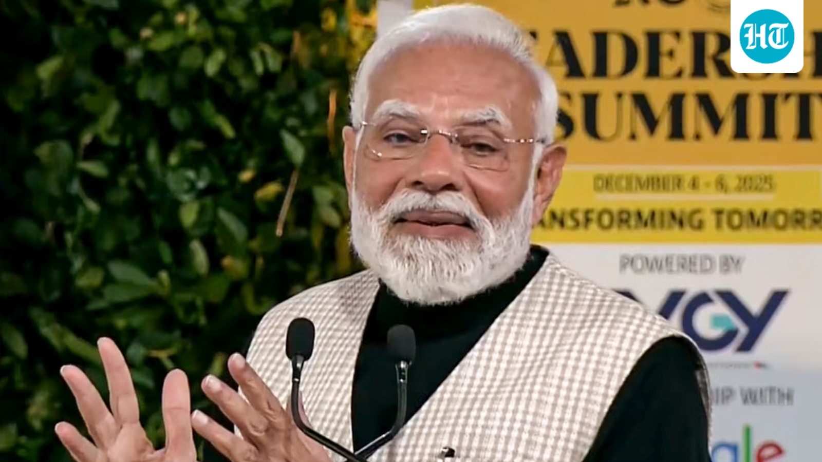 From ‘nation first’ to ‘nari shakti’: PM Modi's powerful speech at HTLS 2025 | Top quotes