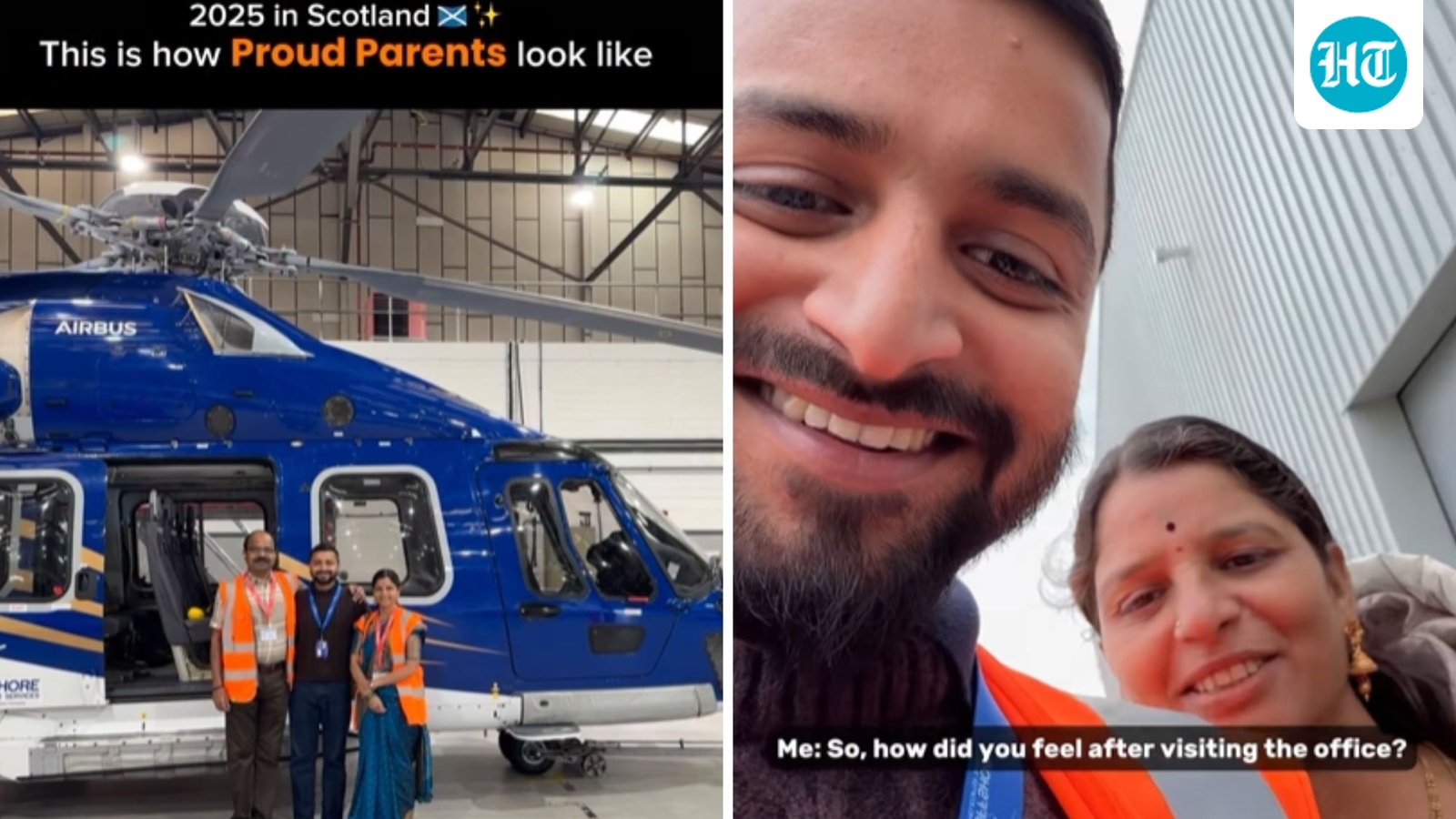 ‘This is how proud parents look like’: Indian man takes mom, dad for office visit in Scotland