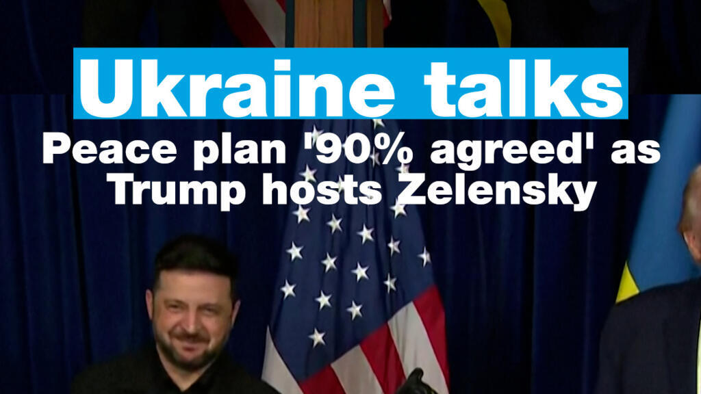 Ukraine talks: Peace plan '90% agreed' as Trump hosts Zelensky