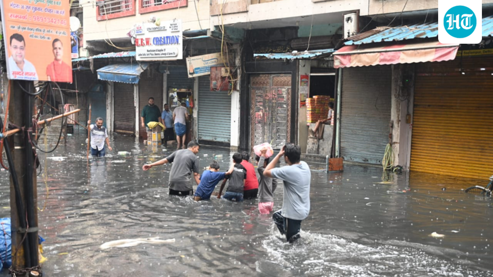 Trees fall, roads waterlogged as heavy rain continues to lash Delhi