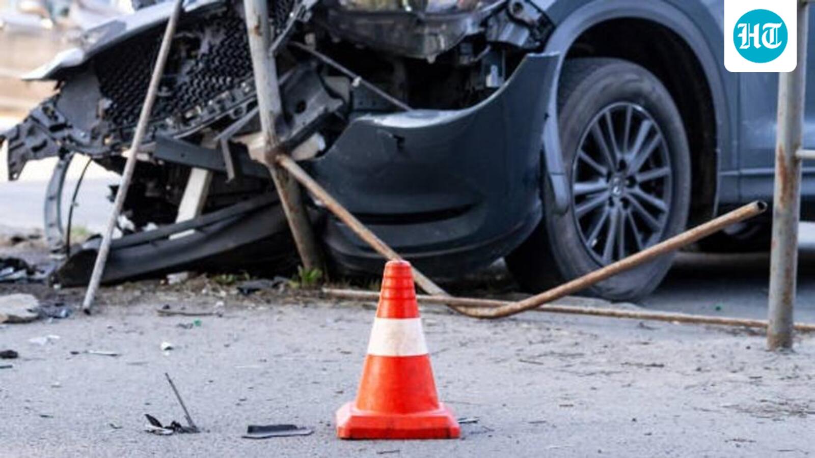 Five friends killed after car crashes into parked lorry on Karnataka highway