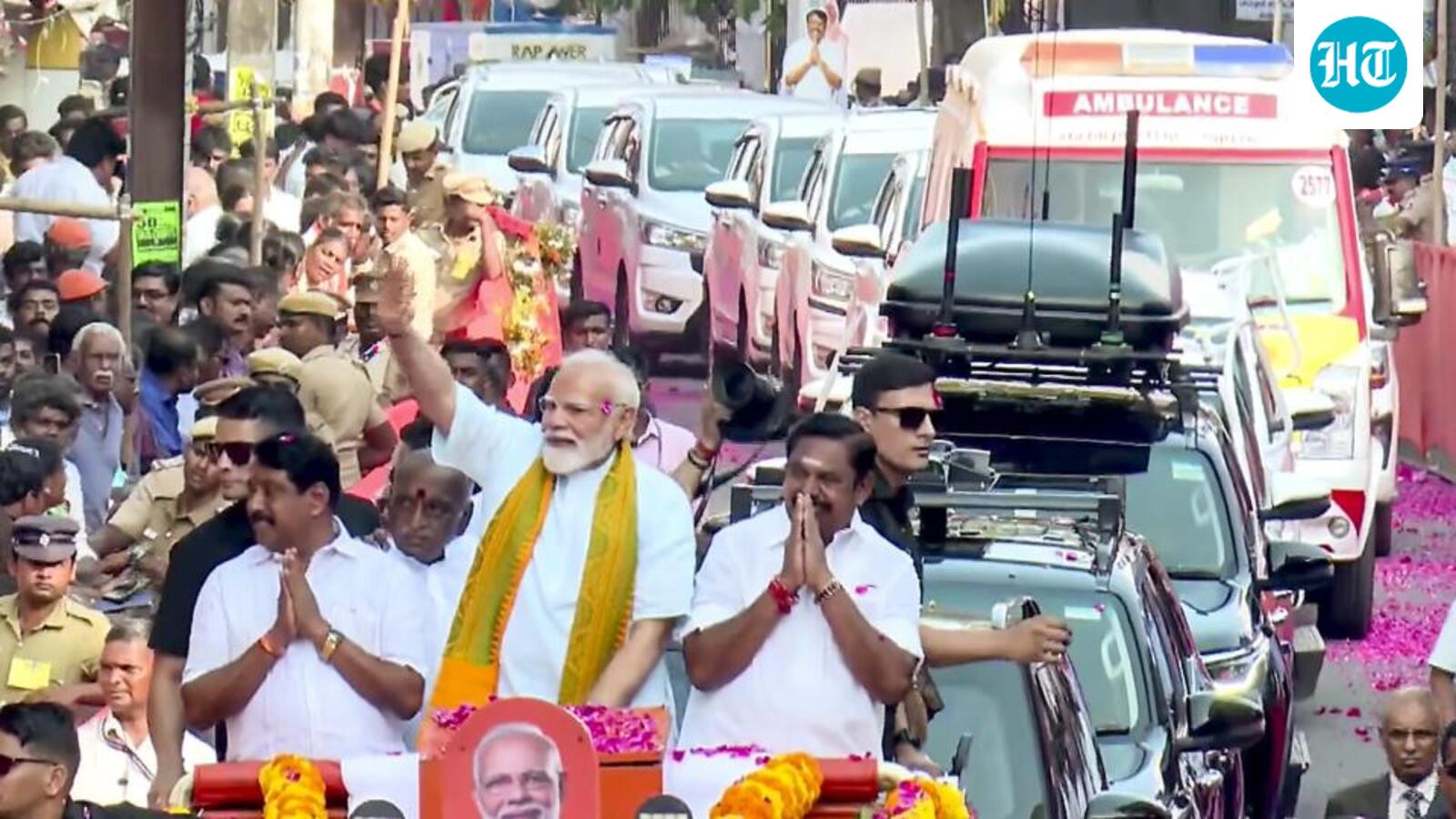 NDA winning, DMK losing for sure, declares PM Modi after Nagercoil roadshow