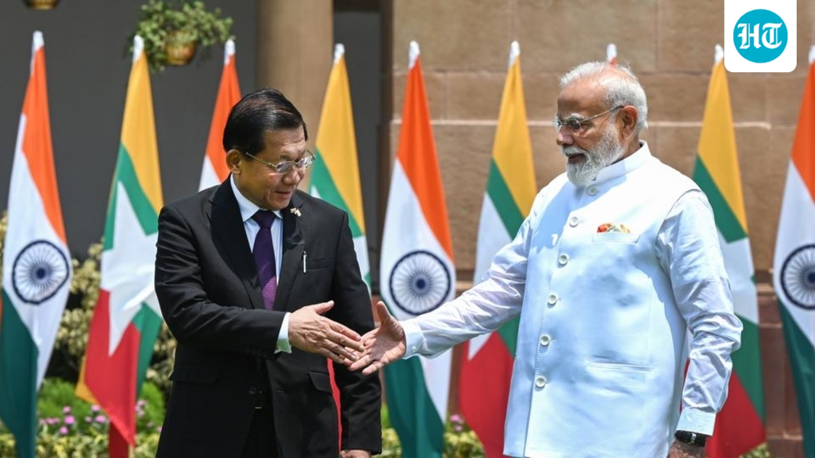PM Modi raises refugee, armed group activities issues with Myanmar president: MEA