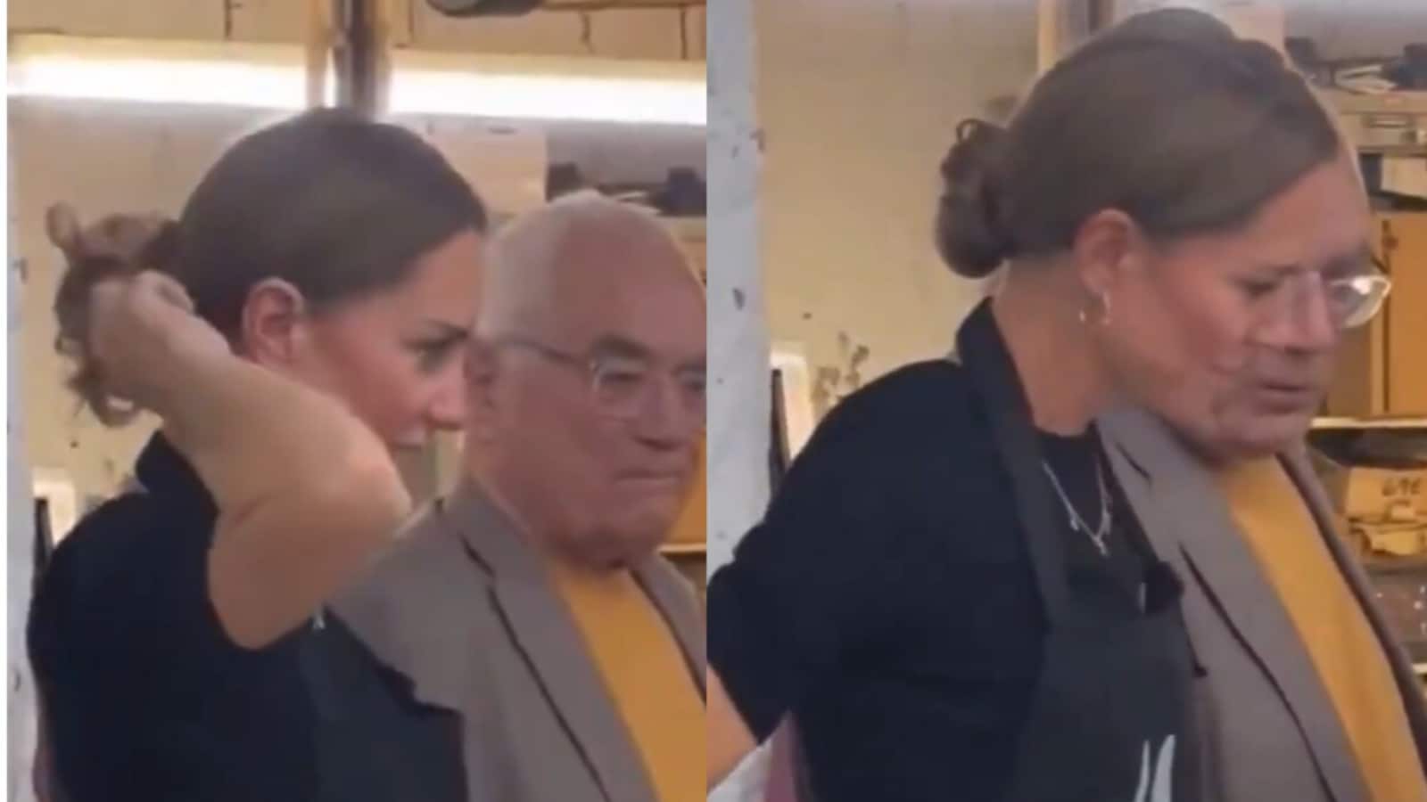 Kate Middleton effortlessly twists her hair into a chic bun without a pin or band: 'Showing her haters the hair is real'