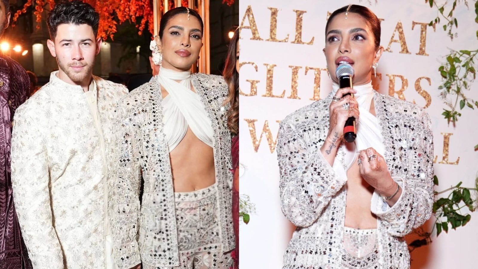 Priyanka Chopra and Nick Jonas serve couple goals in matching outfits at Diwali bash in New York. See pics