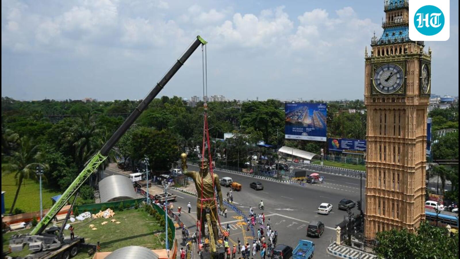 45-ft Lionel Messi statue dismantled; Kolkata PWD says no decision on relocation