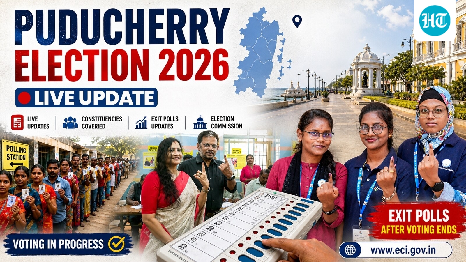 Puducherry election result LIVE: Voting to begin at 8 am for 30 constituencies