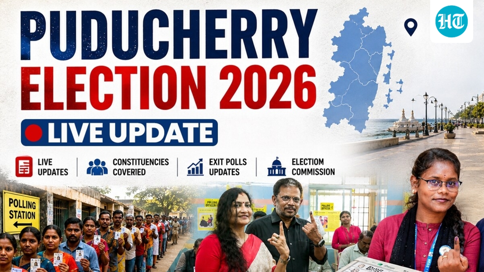 Puducherry election results 2026 LIVE: BJP seeks to retain power, Congress-DMK eye comeback
