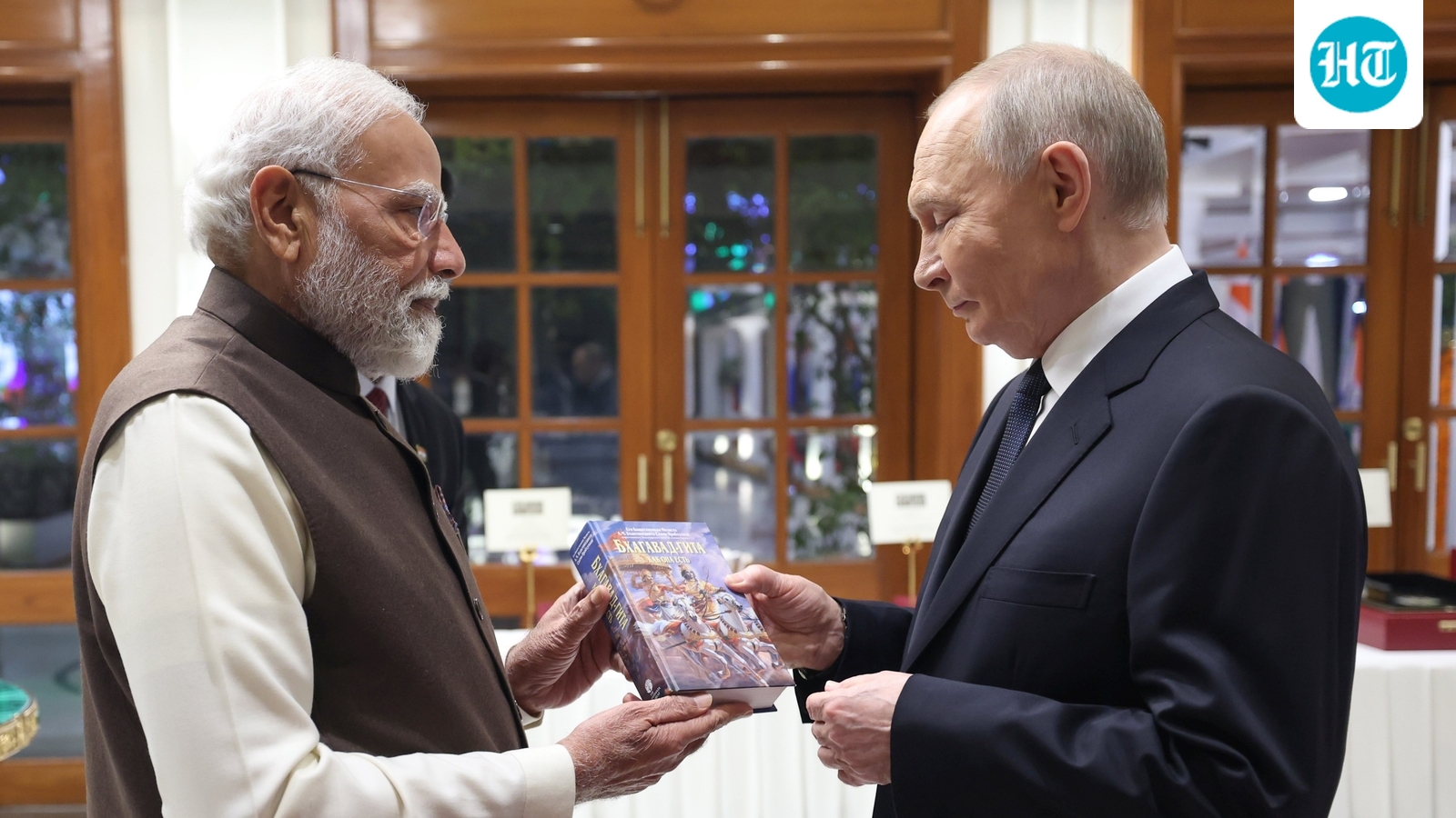 Putin in India LIVE: PM Modi presents a copy of the Gita in Russian to Putin, says its teachings inspire millions