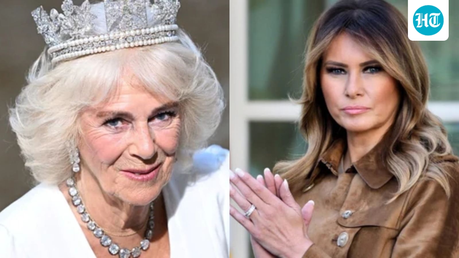 Queen Camilla wears, then swaps $40,700 brooch gifted by Melania Trump during US visit