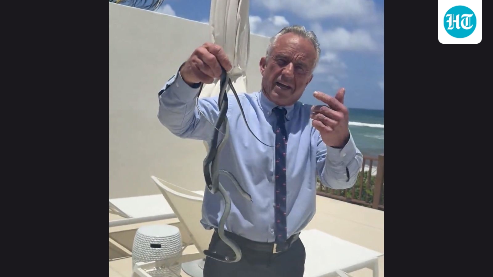 WATCH: RFK Jr grabs two snakes with bare hands at Dr Oz’s home; internet stunned