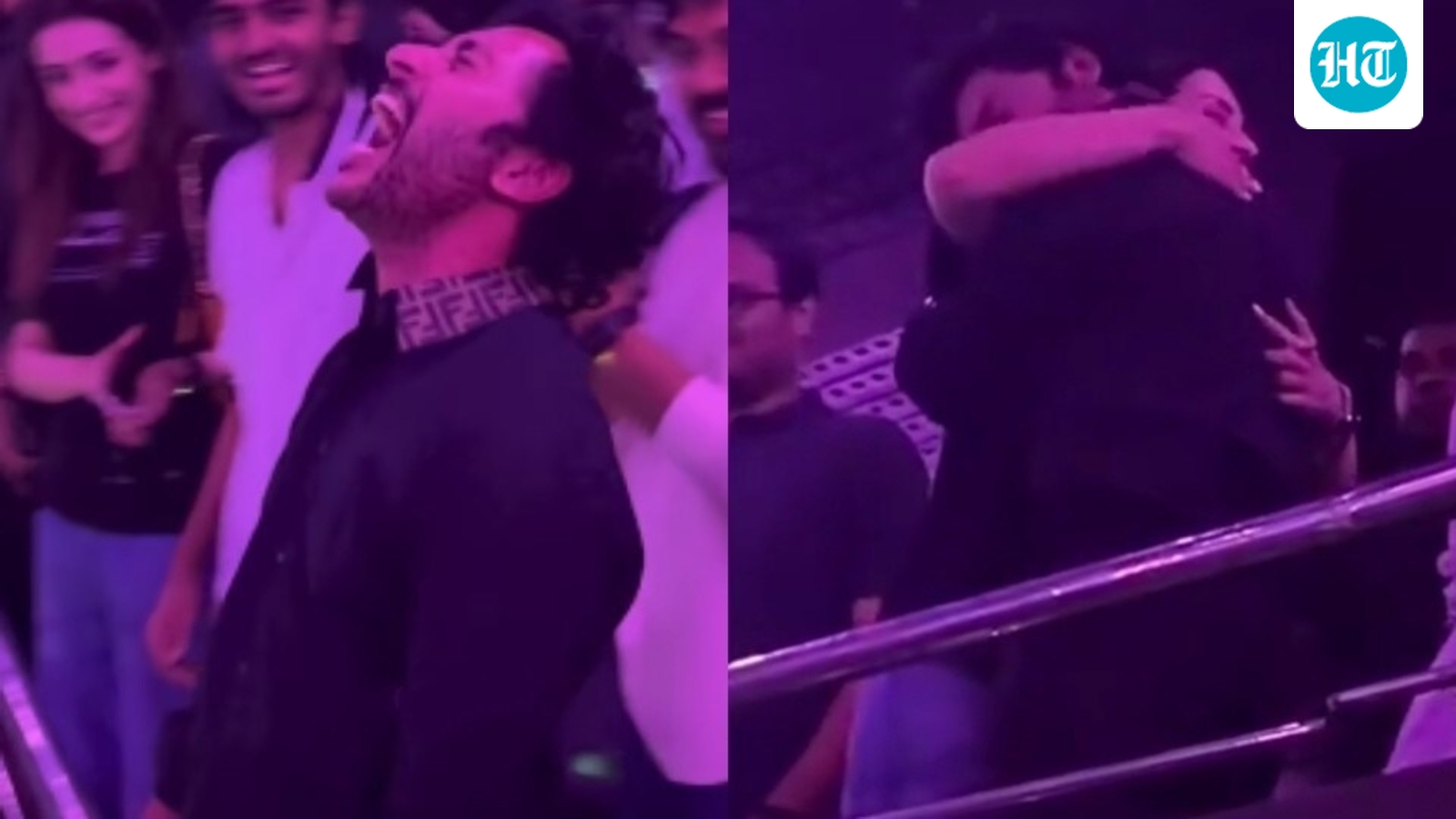 Overwhelmed RJ Balaji recreates Jersey winning moment; hugs happy Trisha Krishnan at Karuppu's 1st screening. Watch