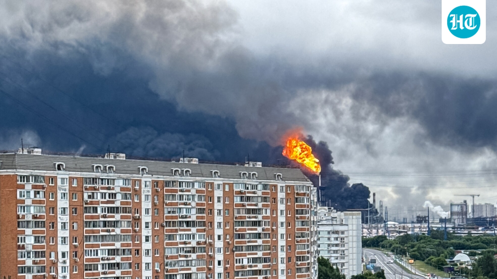 Ukraine hits Moscow oil refinery for second time this week, Zelensky says 'justified response'