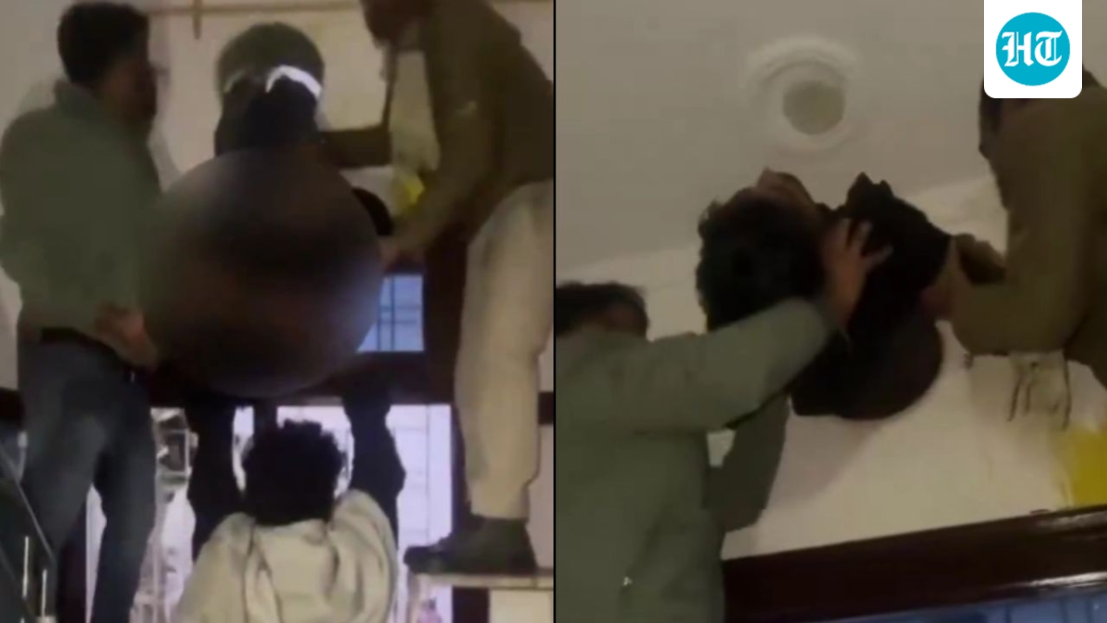 Thief gets stuck in kitchen exhaust fan shaft while attempting robbery in Rajasthan, video of rescue viral