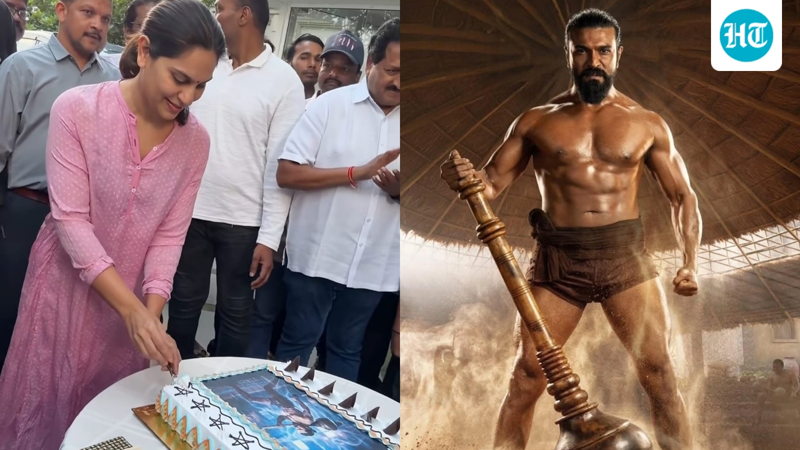 Ram Charan's Peddi crosses  ₹100 crore worldwide; Upasana Konidela celebrates with fireworks and cake. Watch