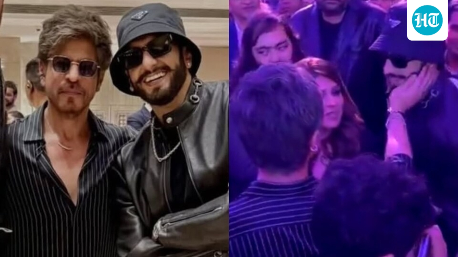 Shah Rukh Khan lovingly touches Ranveer Singh's cheek at bash amid Dhurandhar 2's success; fans can't keep calm. Watch