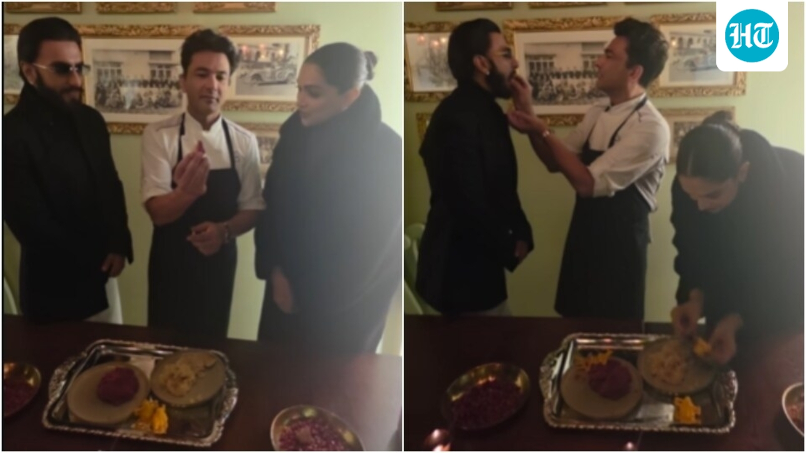 Deepika Padukone makes her 1st modak, Ranveer Singh celebrates Dhurandhar's success with chef Vikas Khanna in New York