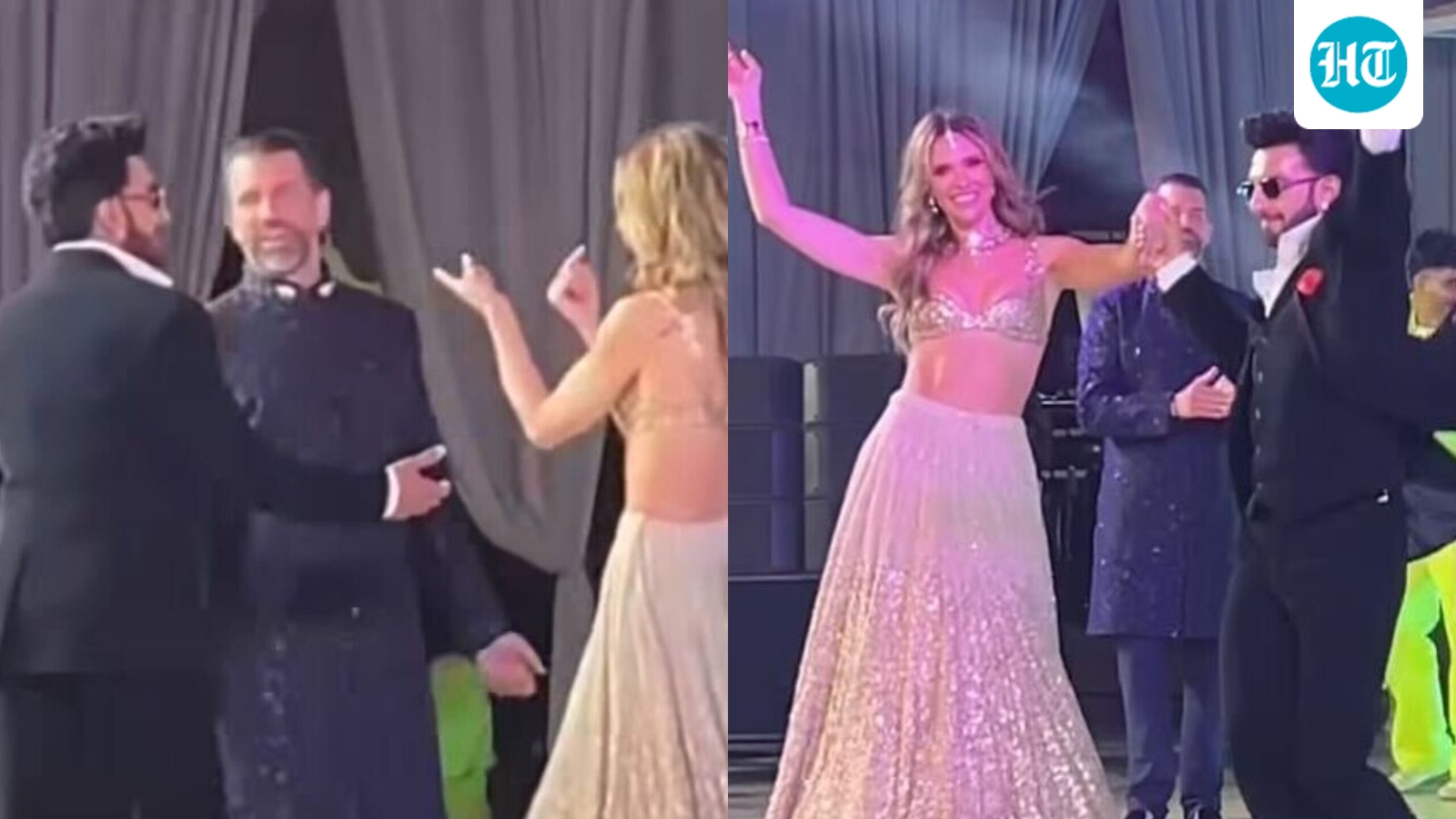 Ranveer Singh makes Donald Trump Jr and his girlfriend dance to What Jhumka? at Netra Mantena's Udaipur wedding sangeet