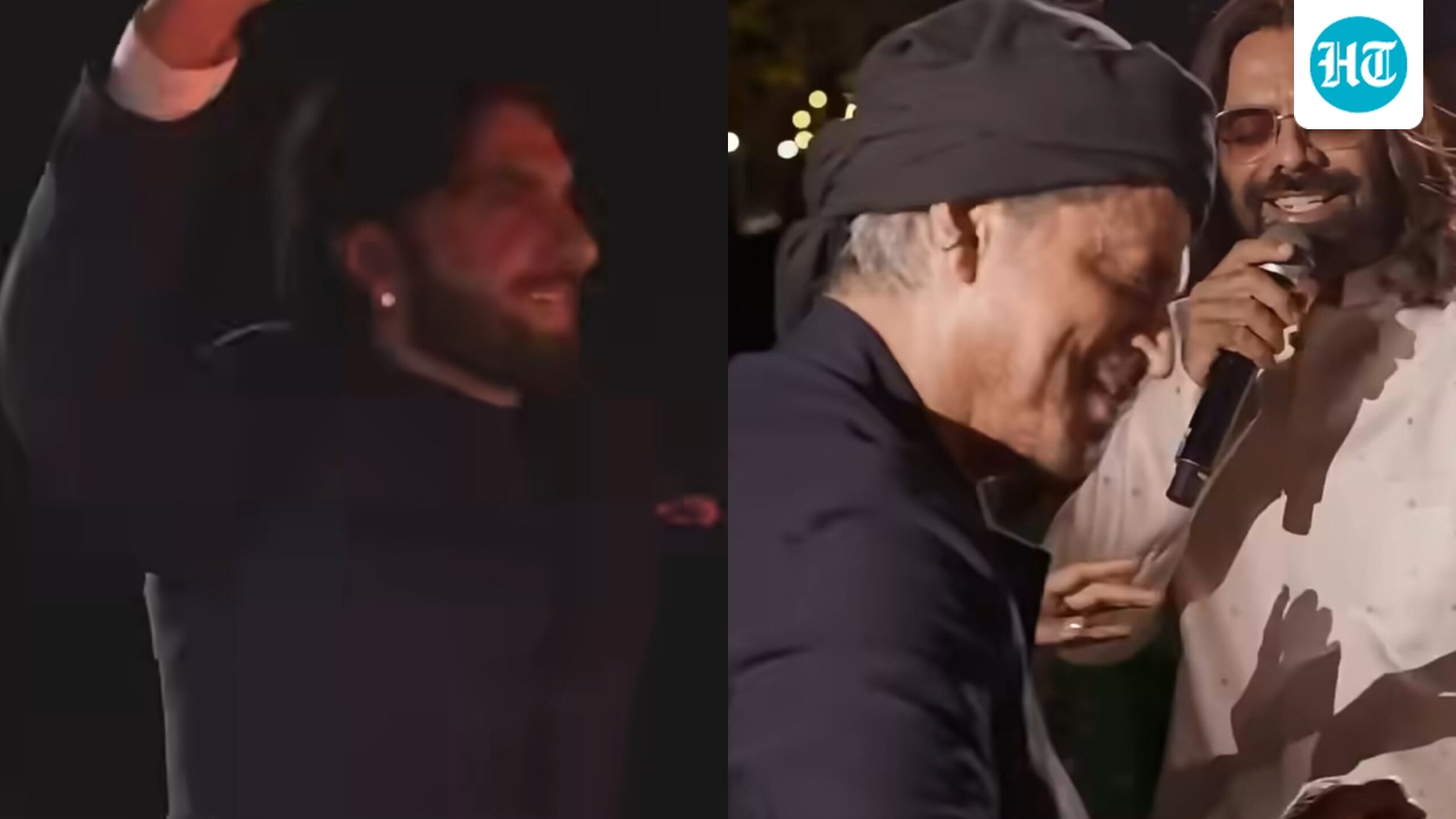 Shah Rukh Khan, Ranveer Singh dance their heart out as Kailash Kher sings at Anant Ambani's birthday bash. Watch