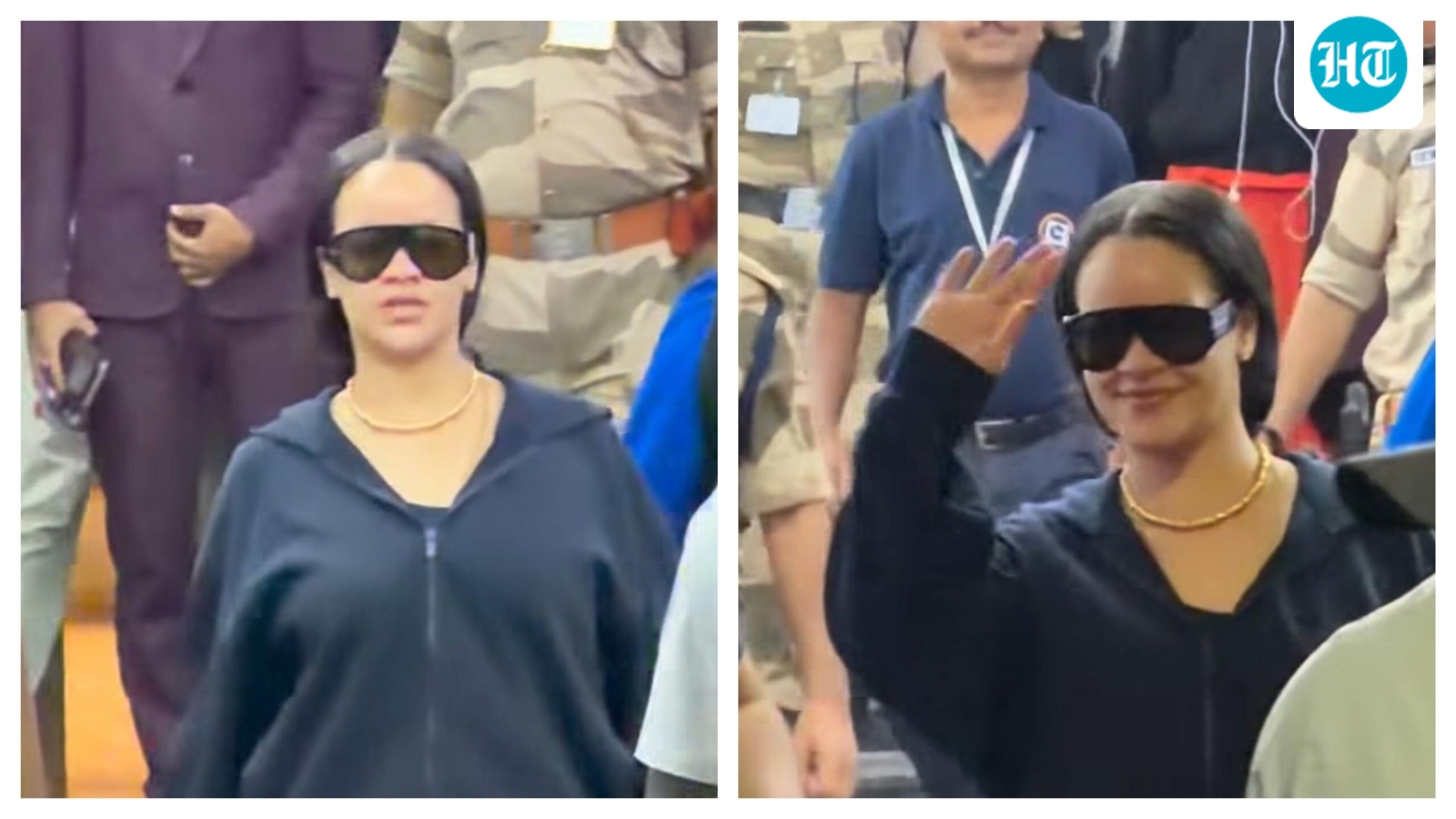 Rihanna makes surprise return to India, greets paparazzi with flying kisses; internet wonders what brings her back