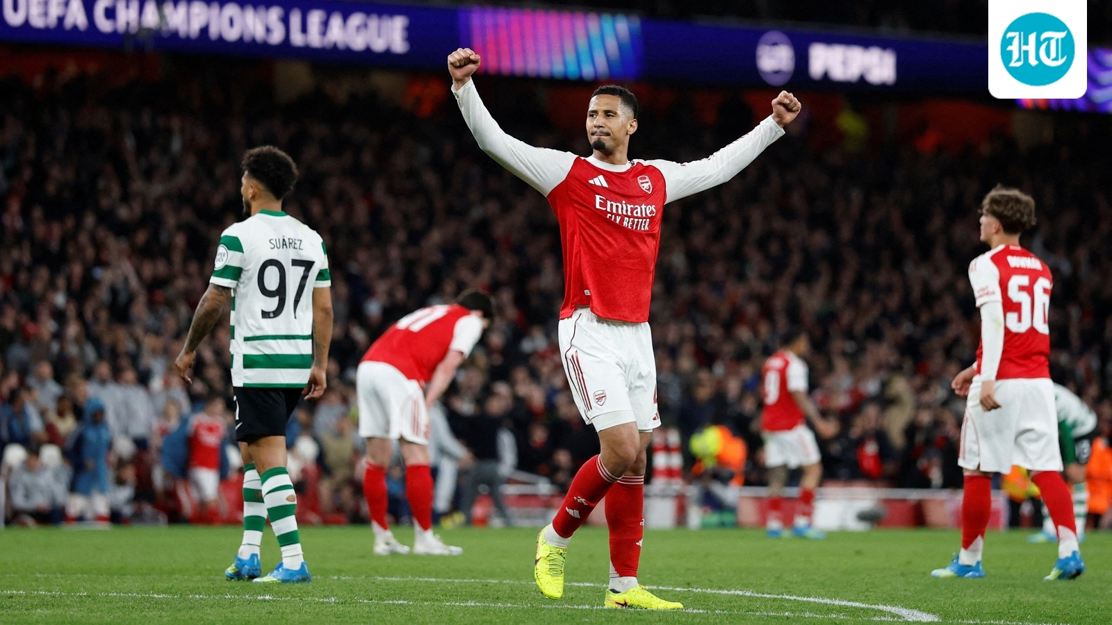 Arsenal scrape past Sporting to reach Champions League semi-finals