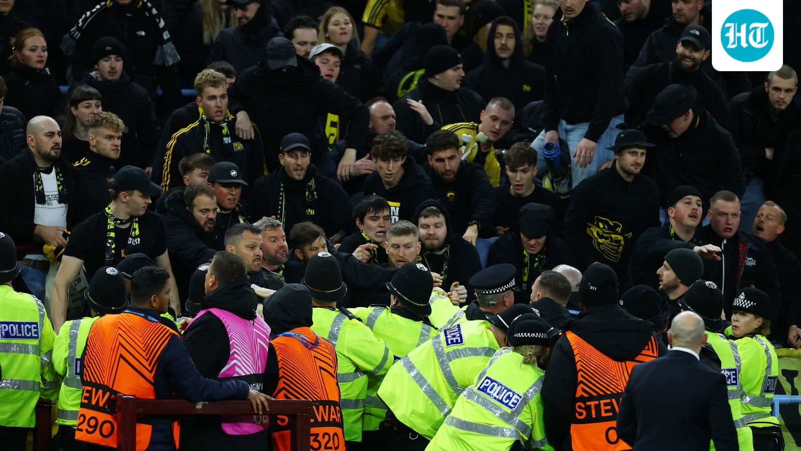 Aston Villa star left bleeding as crowd trouble halts Europa League game: ‘Maybe it was a small provocation’