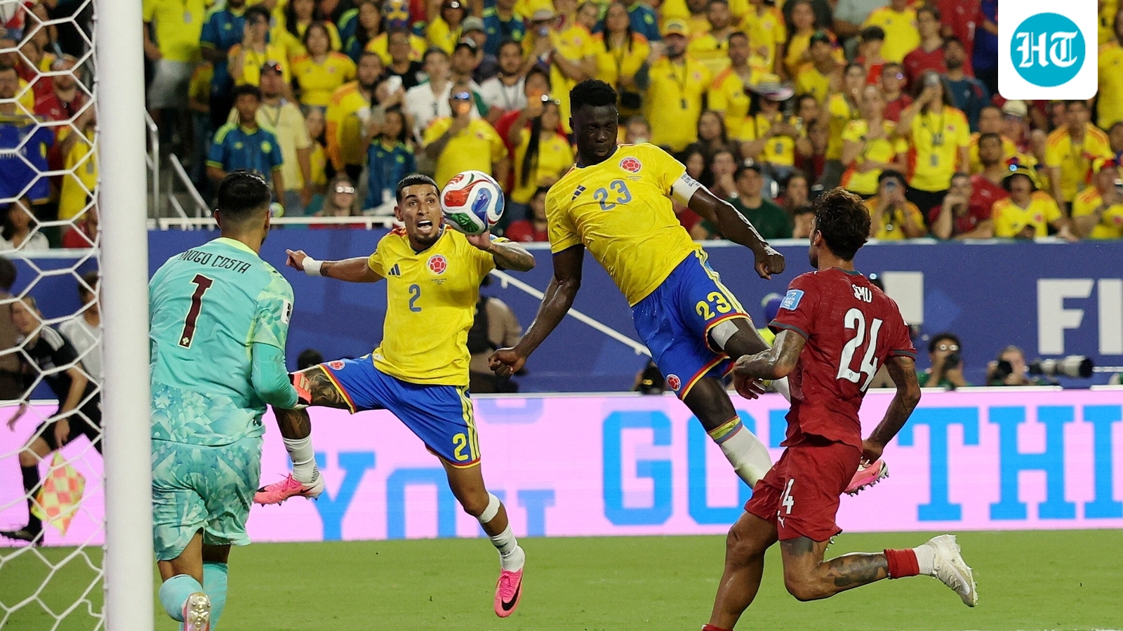 Portugal saved by VAR: Davinson Sanchez's goal gets ruled out, Colombia miss famous victory ‘by a toe’