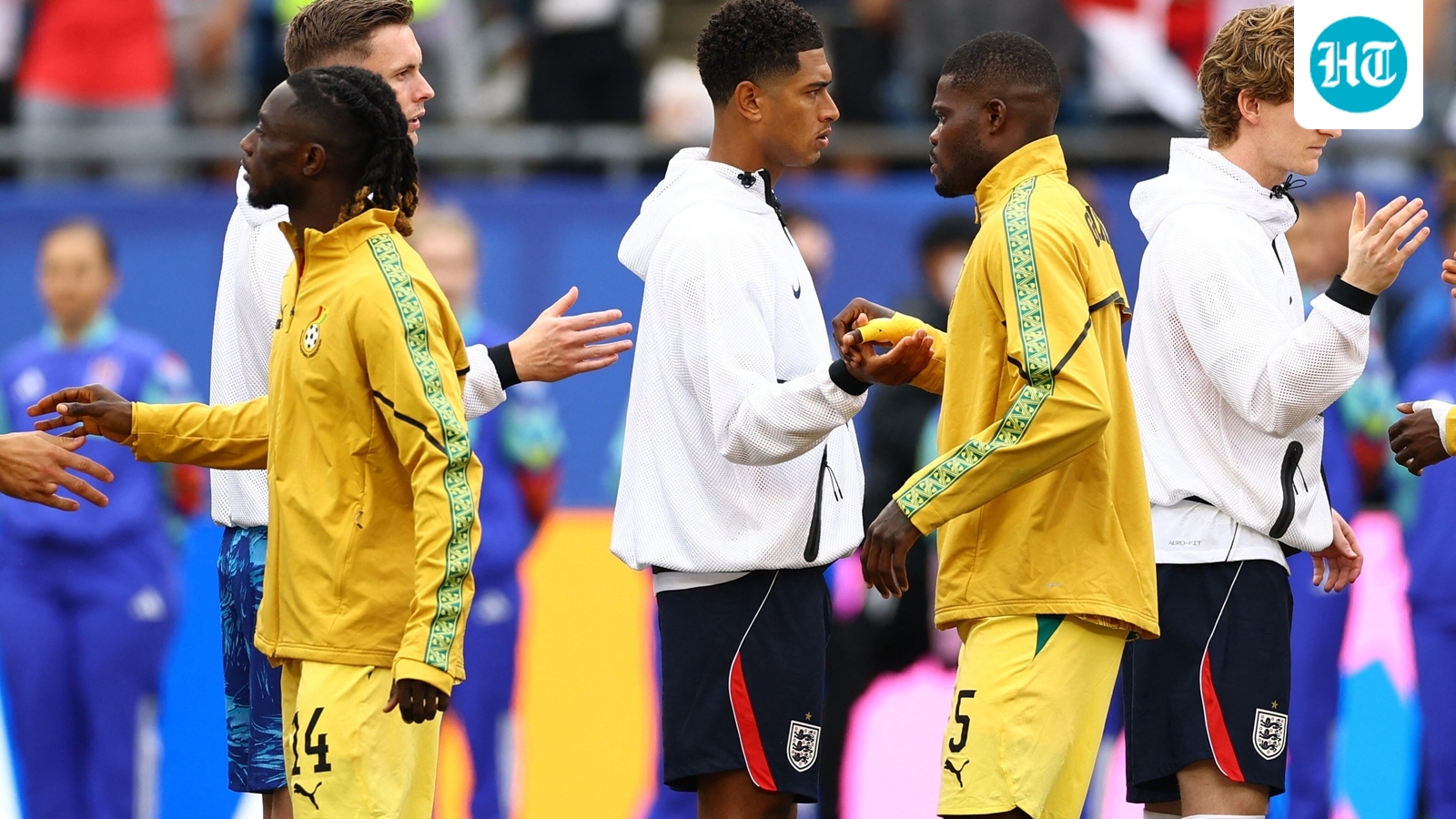 Djed Spence appears to snub Thomas Partey in awkward handshake moment, Ghana coach denies claims: ‘Did not happen’