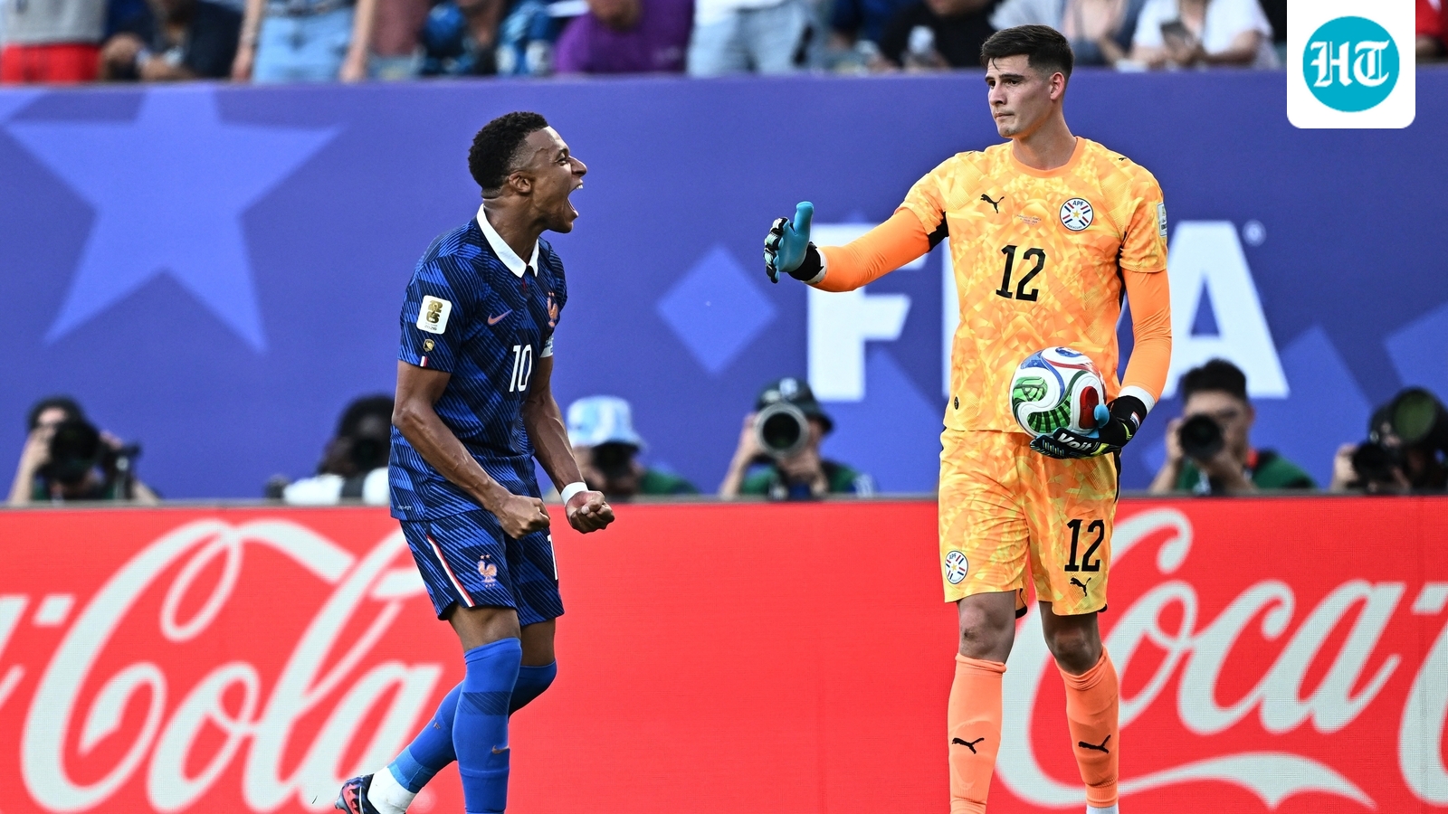 Mbappe's handshake snub triggers ugly World Cup scenes as goalkeeper throws ball at him: 'We know how to play dirty too'