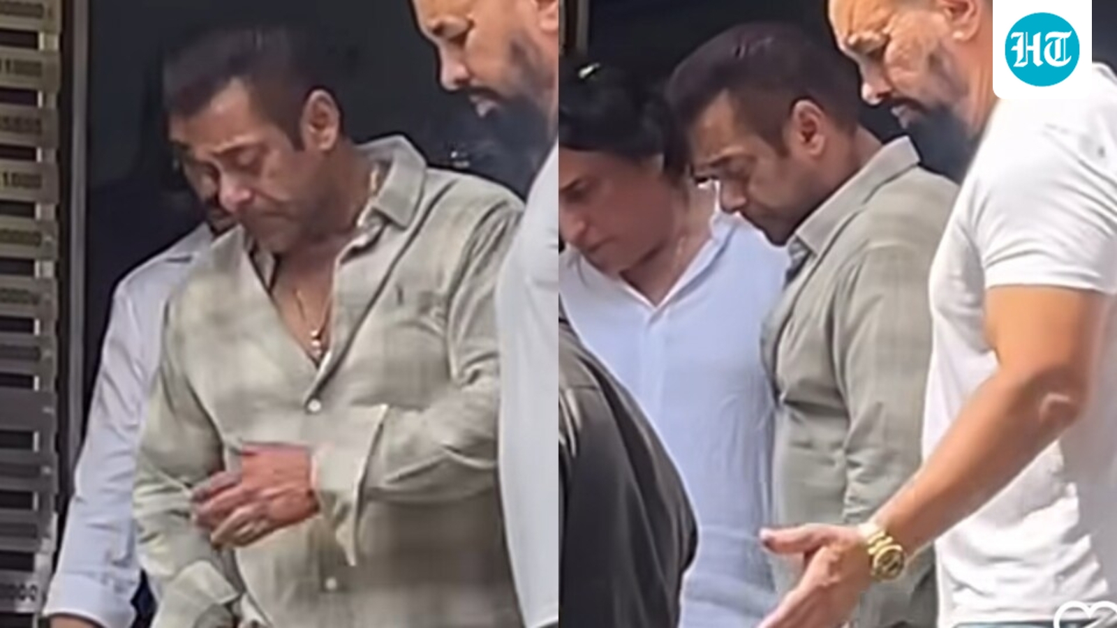 Salman Khan looks bereaved at friend's funeral; Salma Khan, Helen, Arbaaz Khan, Sohail Khan join him