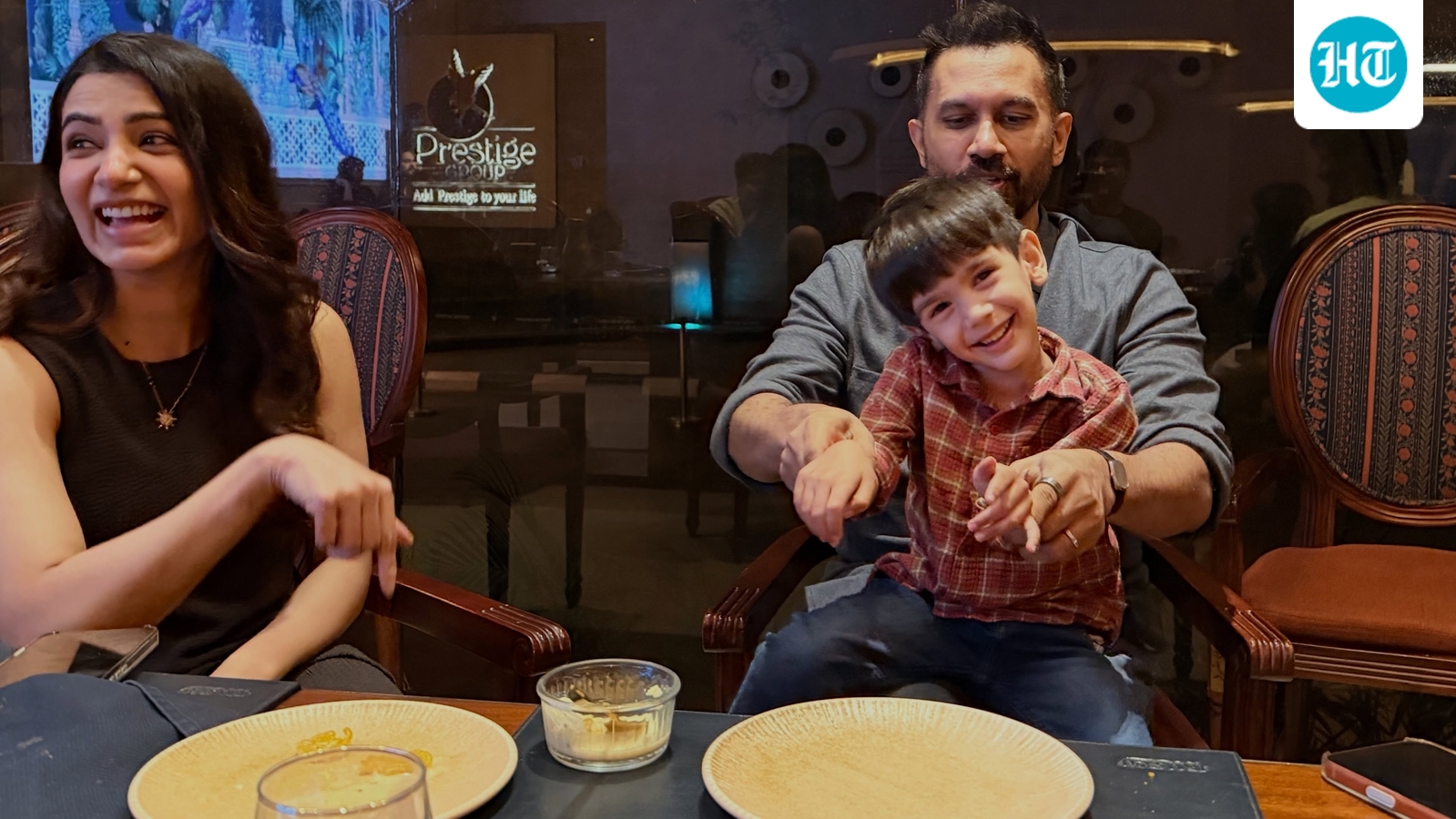 Samantha Ruth Prabhu glows as Raj Nidimoru plays with Chinmayi Sripaada, Rahul Ravindran's twins. See pics