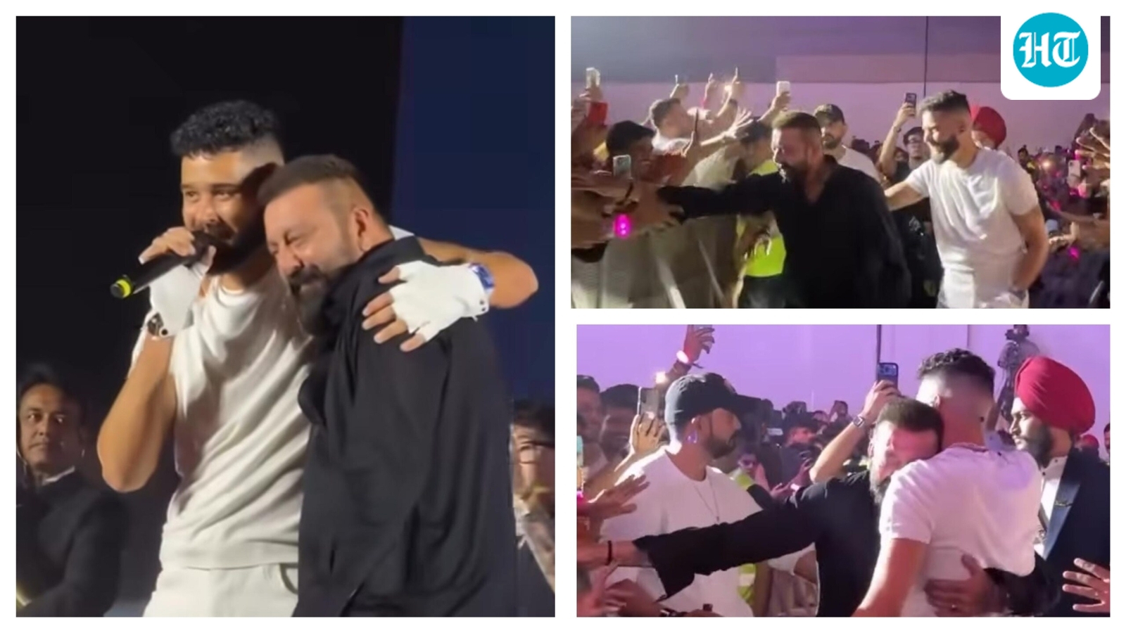 Sanjay Dutt takes over AP Dhillon concert in Mumbai with surprise appearance on stage, singer touches his feet